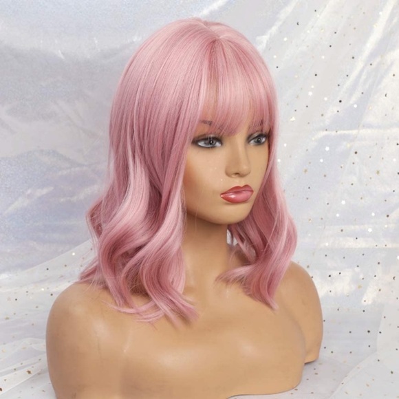 14inch Pink Short Bob Wig